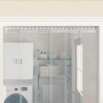 vidaXL Sina pentru montare perdele, argintiu, 1 m, otel inoxidabil GartenMobel Dekor (153875)