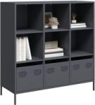 vidaXL Dulap înalt, antracit, 101, 5x39x103, 5 cm, otel GartenMobel Dekor (851390) Comoda