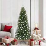 vidaXL Brad de Craciun artificial cu 300 LED Verde 180 cm PE si PVC GartenMobel Dekor (3397357)