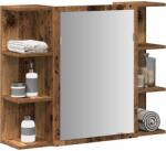 vidaXL Dulap cu oglinda de baie lemn vechi 80x20, 5x64 cm lemn de lemn GartenMobel Dekor (856036)