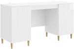 vidaXL Birou Alb foarte lucios 142, 5 x 50 x 75 cm Lemn prelucrat GartenMobel Dekor (3414598)