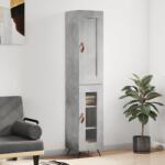 vidaXL Dulap înalt, gri beton, 34, 5x34x180 cm, lemn prelucrat GartenMobel Dekor (3200365) Comoda