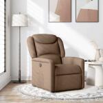 vidaXL Fotoliu rabatabil, maro, material textil GartenMobel Dekor (4015600)