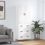 vidaXL Dulap înalt, alb, 69, 5x34x180 cm, lemn compozit GartenMobel Dekor (3195819) Comoda