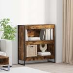 vidaXL Dulap pentru carti Stejar fumuriu 80 x 30 x 155 cm GartenMobel Dekor (886410) Biblioteca