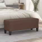 vidaXL Banca, maro, 100x35x41 cm, piele ecologica GartenMobel Dekor (349461)