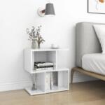 vidaXL Noptiere, 2 buc. , alb extralucios, 50x30x51, 5 cm, PAL GartenMobel Dekor (806377)