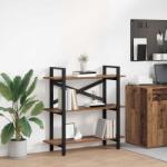 vidaXL Raft pentru carti Lemn Vechi 100 x 33, 5 x 102 cm Lemn compozit GartenMobel Dekor (883950) Biblioteca