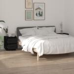 vidaXL Noptiere, 2 buc. , negru, 40x35x50 cm, lemn masiv de pin GartenMobel Dekor (813324)