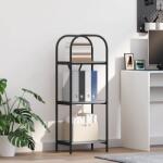vidaXL Raft pentru carti sonoma gri 40 x 30 x 109 cm Lemn compozit GartenMobel Dekor (879884) Biblioteca