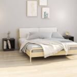 vidaXL Noptiere, 2 buc. , gri, 40x30x40 cm, lemn masiv de pin GartenMobel Dekor (813340)