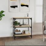 vidaXL Raft carti, stejar sonoma 60x33x70, 5 cm, lemn prelucrat si otel GartenMobel Dekor (819323) Biblioteca