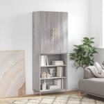 vidaXL Dulap înalt, gri sonoma, 69, 5x34x180 cm, lemn compozit GartenMobel Dekor (3196065) Comoda