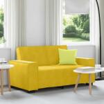 vidaXL Canapea cu 2 locuri, galben, 160x78x84 cm, catifea GartenMobel Dekor (4105016) Canapea