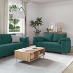 vidaXL Canapea 3 pcs Verde închis 219 x 80 x 82 cm GartenMobel Dekor (3324663) Canapea