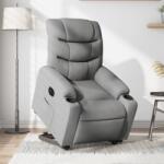 vidaXL Fotoliu electric rabatabil cu ridicare, gri deschis, textil GartenMobel Dekor (3206663)
