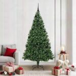 vidaXL Brad de Craciun artificial Verde 210 cm PVC si Otel si Plastic GartenMobel Dekor (3396923)
