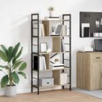 vidaXL Raft pentru carti Stejar Sonoma 75 x 30 x 156 cm Lemn compozit GartenMobel Dekor (883959) Biblioteca