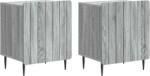 vidaXL Set 2 noptiere gri Sonoma din lemn, 43 x 34, 5 x 52 cm, stil vintage (894348)