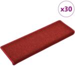 vidaXL Covorase pentru scari, 30 buc. , 65x21x4 cm, margini dreptunghiulare, rosii GartenMobel Dekor (3365770) Covor