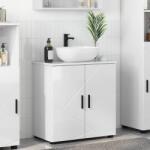 vidaXL Dulap de Baie Alb foarte lucios 61 x 35 x 64 cm Lemn compozit GartenMobel Dekor (883288)