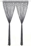 vidaXL Perdea macrame, antracit, 140 x 240 cm, bumbac GartenMobel Dekor (323994)