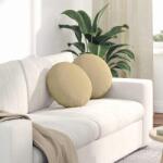 vidaXL Perne de Sezut 2 pcs Gri Verde Ø 40 cm Tesatura din corduroy GartenMobel Dekor (42014153)