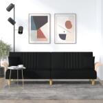 vidaXL Canapea extensibila cu cotiere, negru, textil GartenMobel Dekor (351889) Canapea