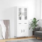 vidaXL Dulap înalt, alb, 69, 5x34x180 cm, lemn compozit GartenMobel Dekor (3198561) Comoda