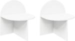 vidaXL Noptiera 2 pcs Alb 40 x 35, 5 x 45, 5 cm Lemn prelucrat GartenMobel Dekor (8001132)