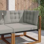 vidaXL Perna pentru canapea de exterior 3 pcs Gri Poliester GartenMobel Dekor (900915)
