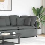 vidaXL Modul de colt pentru canapea modulara cu perne gri închis 100cm GartenMobel Dekor (4104448) Canapea