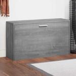 vidaXL Banca pentru pantofi, gri sonoma, 80x24x45 cm, lemn prelucrat GartenMobel Dekor (342645) Pantofar