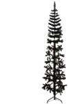 vidaXL Jumatate brad de Craciun subtire cu suport, negru, 240 cm GartenMobel Dekor (344578)