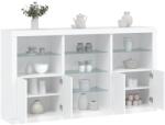 vidaXL Servanta cu lumini LED, alb, 181, 5x37x100 cm GartenMobel Dekor (3209177) Comoda