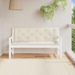 vidaXL Perne banca de gradina 2 buc. , alb crem, tesatura oxford GartenMobel Dekor (315018)