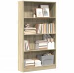 vidaXL Biblioteca, stejar sonoma, 80x24x143 cm, lemn prelucrat GartenMobel Dekor (857846) Biblioteca
