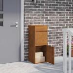 vidaXL Cutie pentru colet cu depozitare Ruginit 41 x 38 x 103 cm GartenMobel Dekor (874939)
