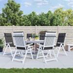 vidaXL Perne scaun cu spatar înalt 6 buc, antracit, tesatura Oxford GartenMobel Dekor (361876)
