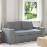 vidaXL Canapea Gri deschis 182 x 80 x 82 cm Metal GartenMobel Dekor (42024390) Canapea