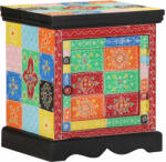 vidaXL Noptiera multicolor 40x35x45 cm lemn masiv de mango GartenMobel Dekor (4017562)