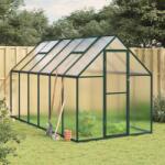vidaXL Sere cu cadru de baza, verde, 334x169x195 cm, aluminiu GartenMobel Dekor (3266327)