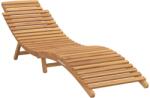 vidaXL Sezlong de gradina Maro 198 x 55 x 58, 5 cm Lemn solid de tec GartenMobel Dekor (42008390)
