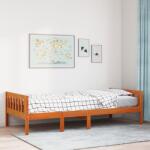 vidaXL Pat pentru copii fara saltea, maro, 80x200 cm, lemn masiv pin GartenMobel Dekor (855026)