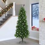 vidaXL Brad de Craciun cu 300 LED cu suport Verde 240 cm PE GartenMobel Dekor (3396352)