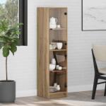 vidaXL Bufet Stejar Artizanal 35 x 37 x 142 cm Lemn compozit GartenMobel Dekor (882902) Comoda