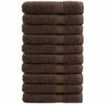 vidaXL Prosoape premium SOLUND 10 buc maro 100x200cm 600gsm GartenMobel Dekor (137247) Prosop