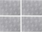 vidaXL Trepte Dreptunghiular 4 pcs Argintiu 40 x 30 cm Aluminiu GartenMobel Dekor (4104288) Covor
