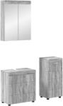 vidaXL Set de mobilier pentru baie TULUM Gri Sonoma Lemn compozit GartenMobel Dekor (3398030)