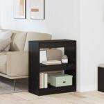 vidaXL Dulap pentru carti Stejar negru 60 x 30 x 72 cm Lemn compozit GartenMobel Dekor (880458) Biblioteca